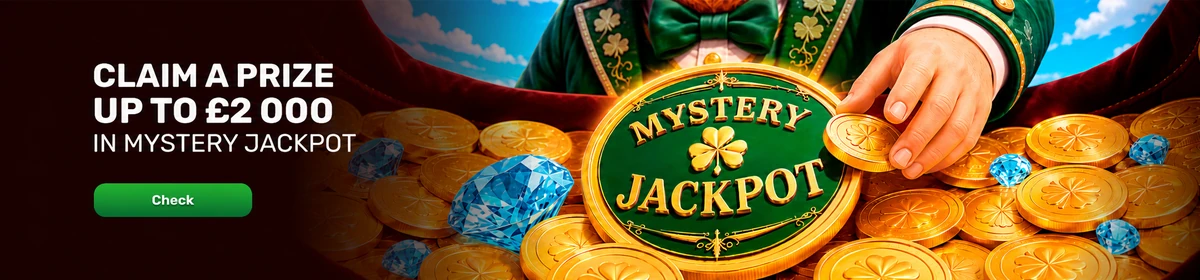 Mystery Jackpot up to 2000 pounds at Patrick Spins